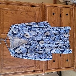 NWT Old Navy Blue floral dress large